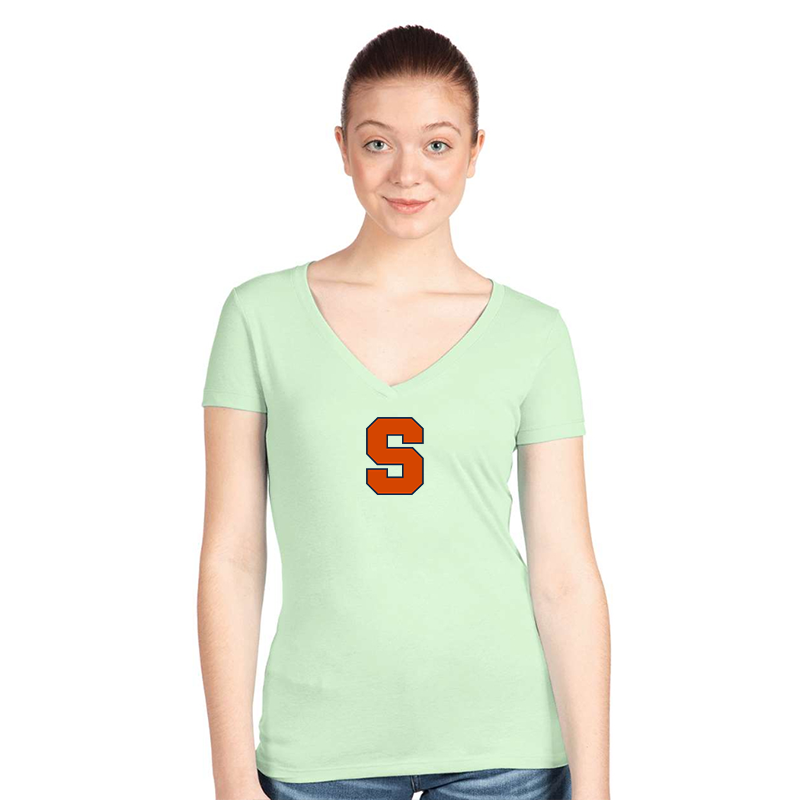 Women's Syracuse Orange  Next Level V-Neck T-Shirt